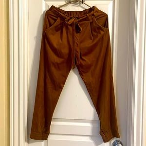 Suede cropped pants from Francesca’s.